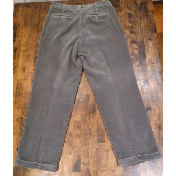 Perry Ellis men’s dark charcoal Heavy Warm 100% Cotton corduroy 33×32 pants - Picture 5 of 8